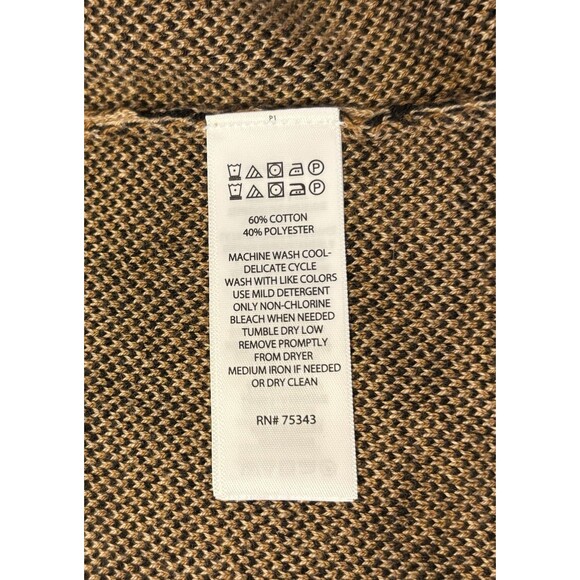 RACHEL ZOE Leopard Print Open Front Hooded Cardigan Women XS Pockets Sweater - Picture 9 of 9